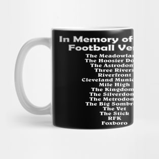 In Memory of These Football Venues Mug
